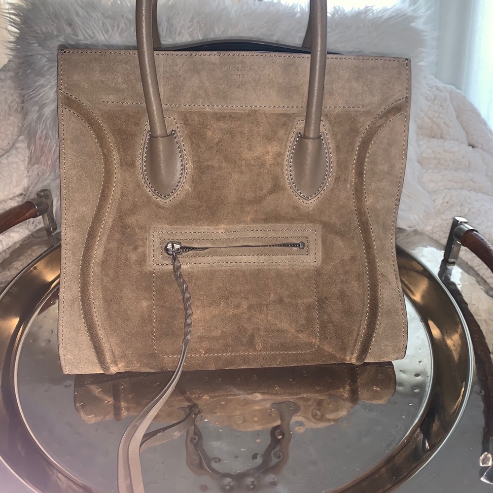 Authentic Celine phantom luggage brown suede - Picture 6 of 8